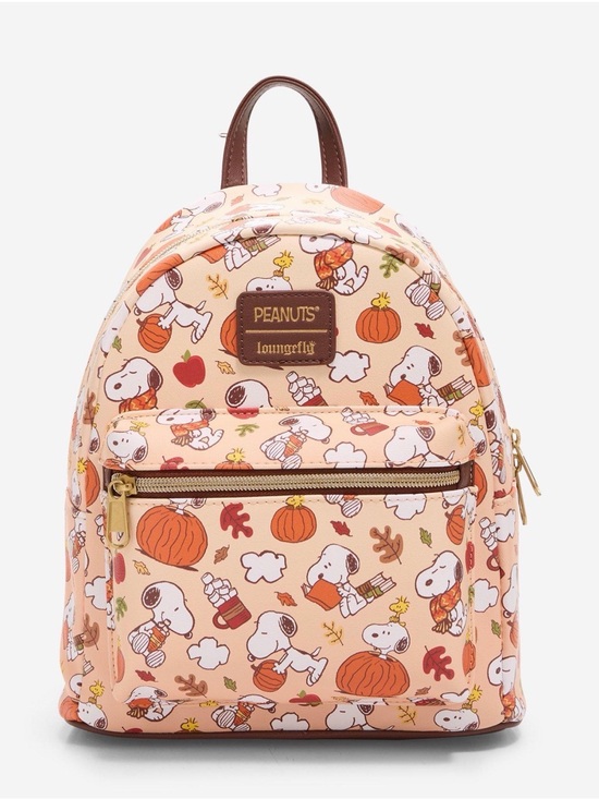 Loungefly Handbags - New Loungefly Peanuts Snoopy Fall Things Mini Backpack